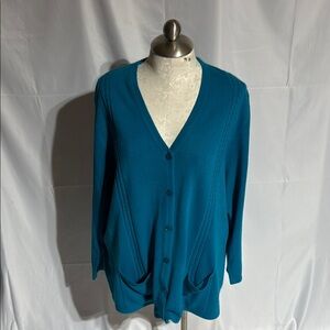 Maggie McNaughton  women’s button down cardigan sweater size 3X.